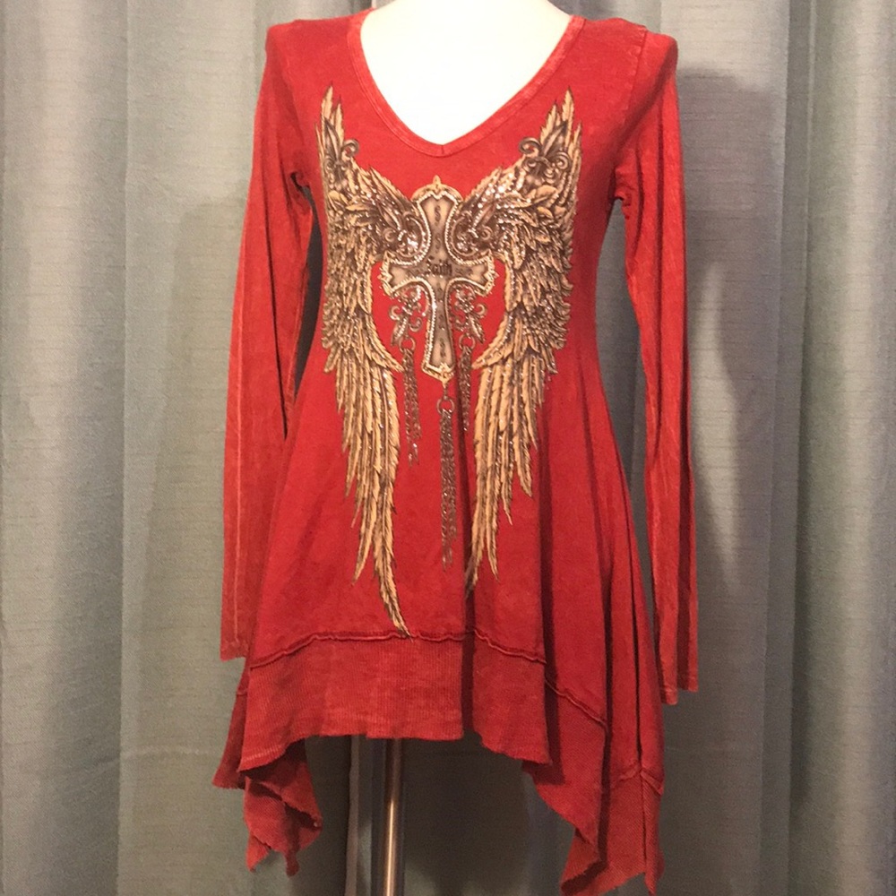 Vocal Top Shirt Blouse Women’s Small